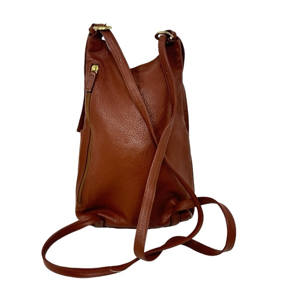 JPOurse & Cie kangaroo lightweight leather backpack in cinnamon - Picture 3 of 8